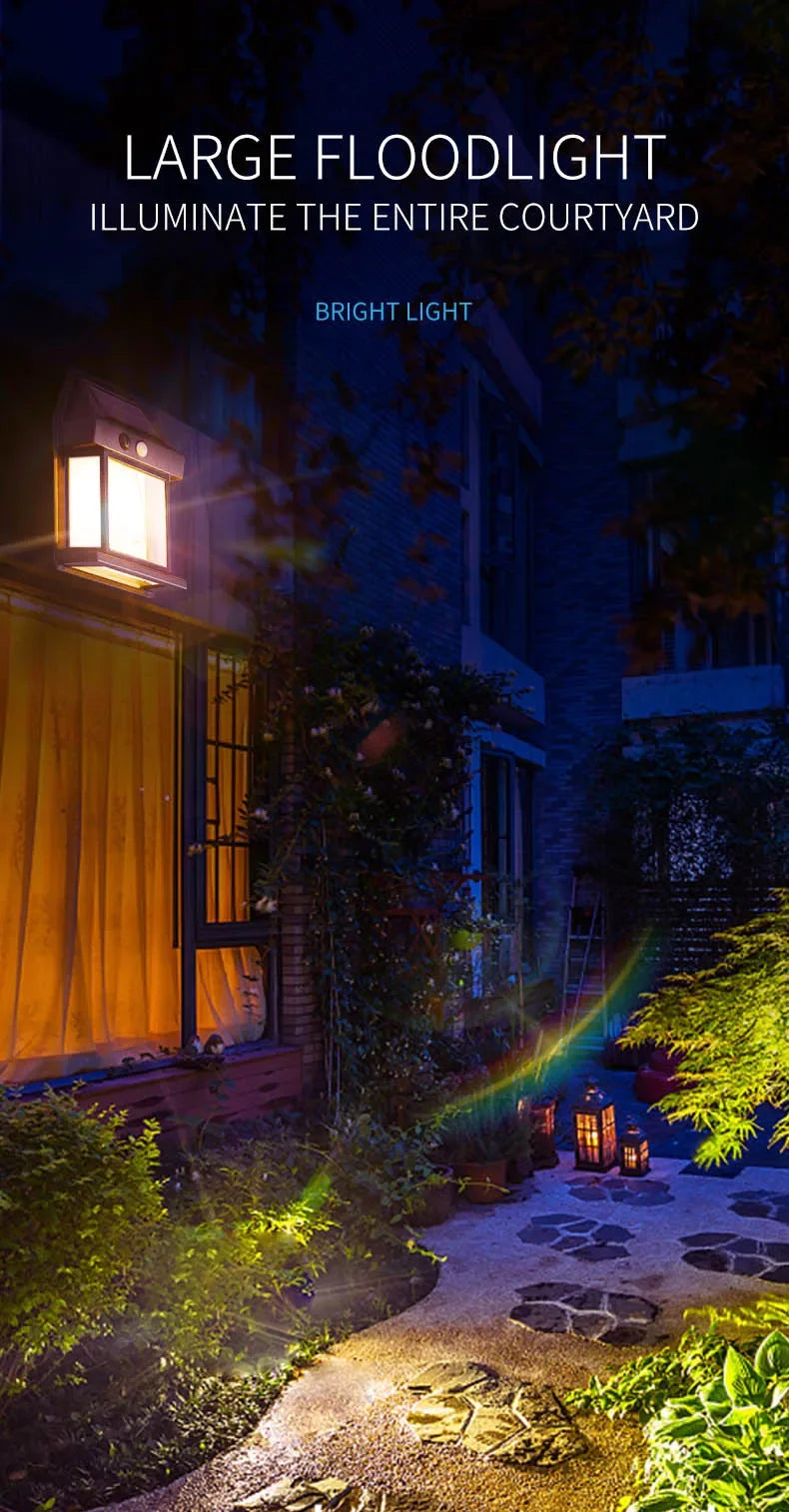 Solar LED Wall Light with Sensor