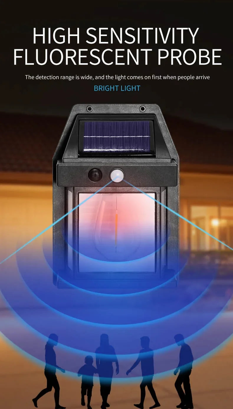 Solar LED Wall Light with Sensor