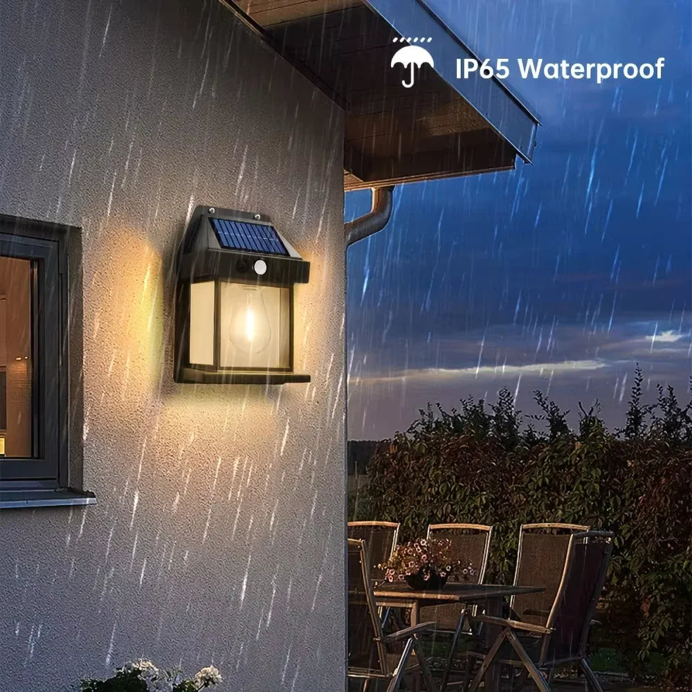 Solar LED Wall Light with Sensor